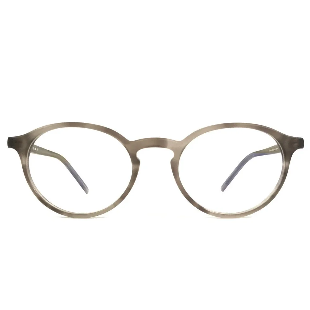 Gray Horn Round Full Rim 49-20-145